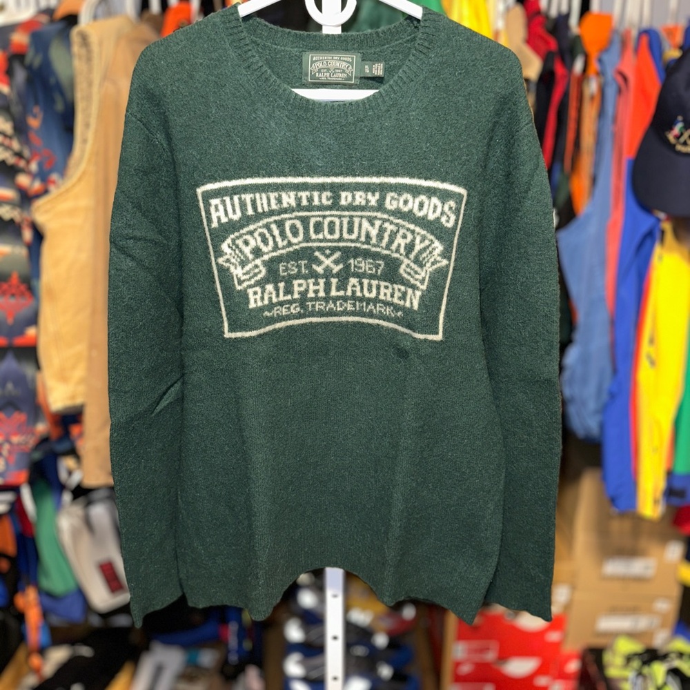 Ralph Lauren Green Crewneck Sweater